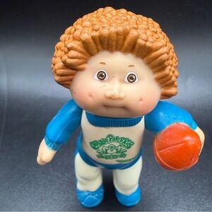 Vintage Cabbage Patch Kids Poseable Figure Boy Football - 1984 Collectible 3.5”